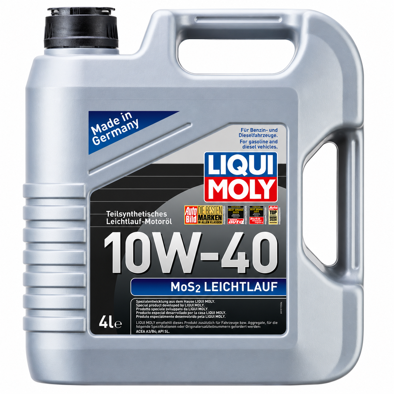 10W40 Motor Yağı Kısmi Sentetik MoS2'li Leichtlauf 4 Litre