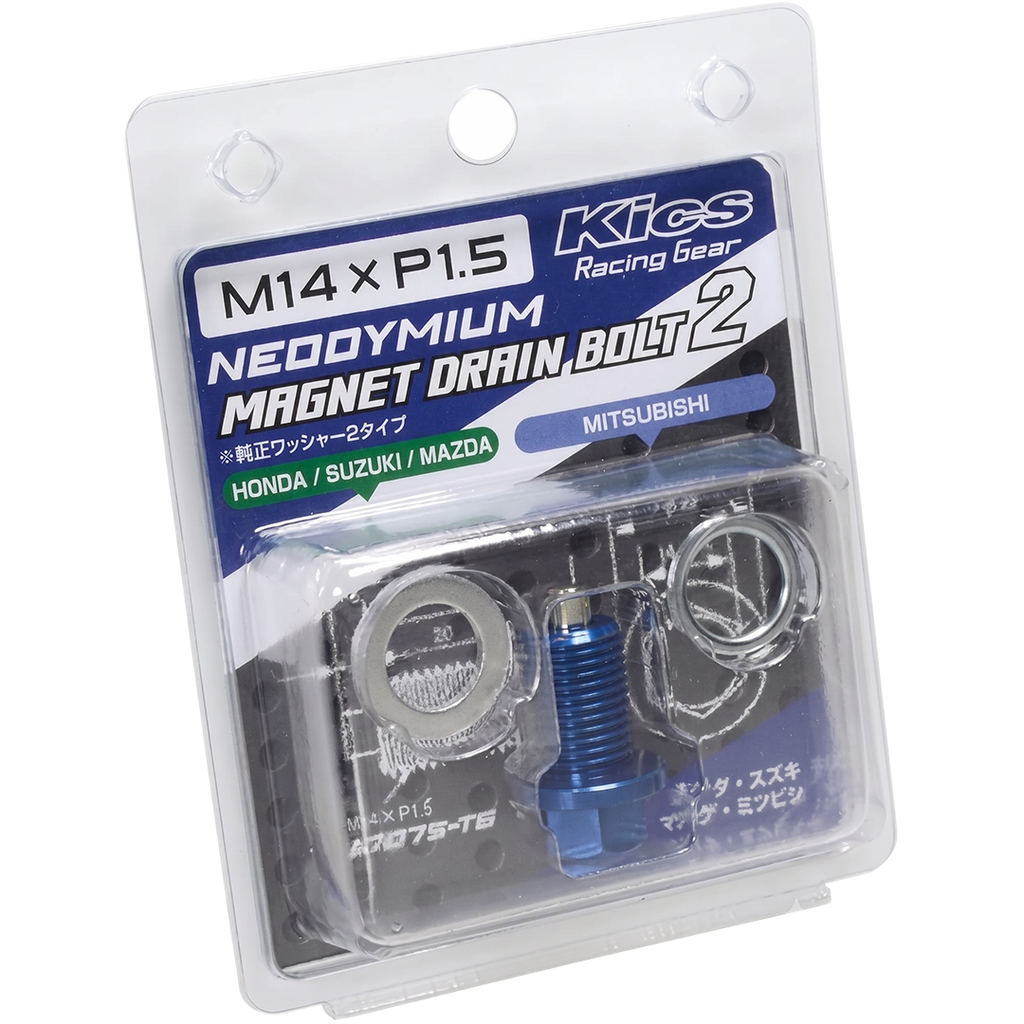 KYO-EI Magnet Drain Bolt M14xP1.5 Mavi | Manyetik Karter Yağ Tapası