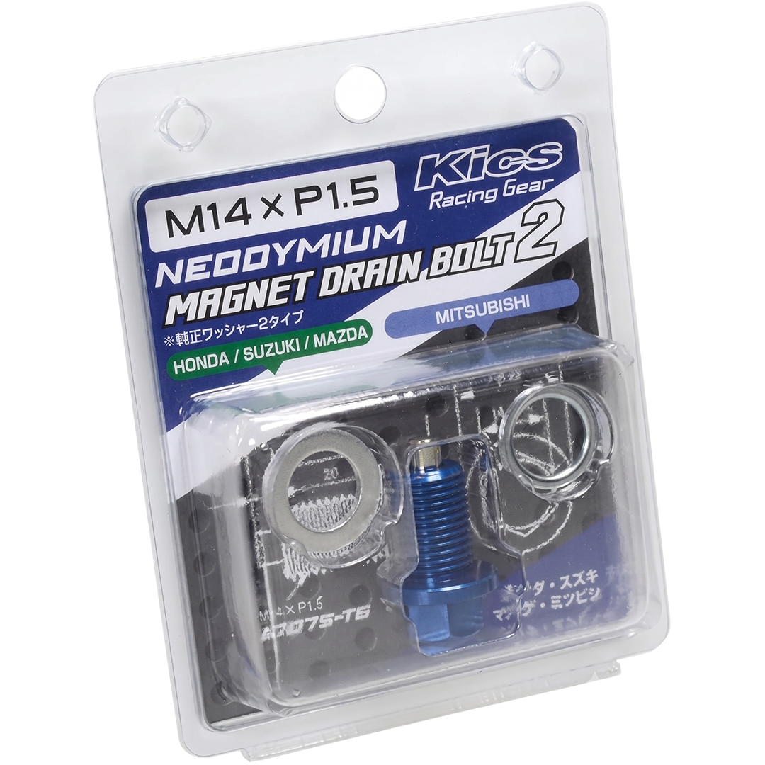 KYO-EI Magnet Drain Bolt M14xP1.5 Mavi | Manyetik Karter Yağ Tapası