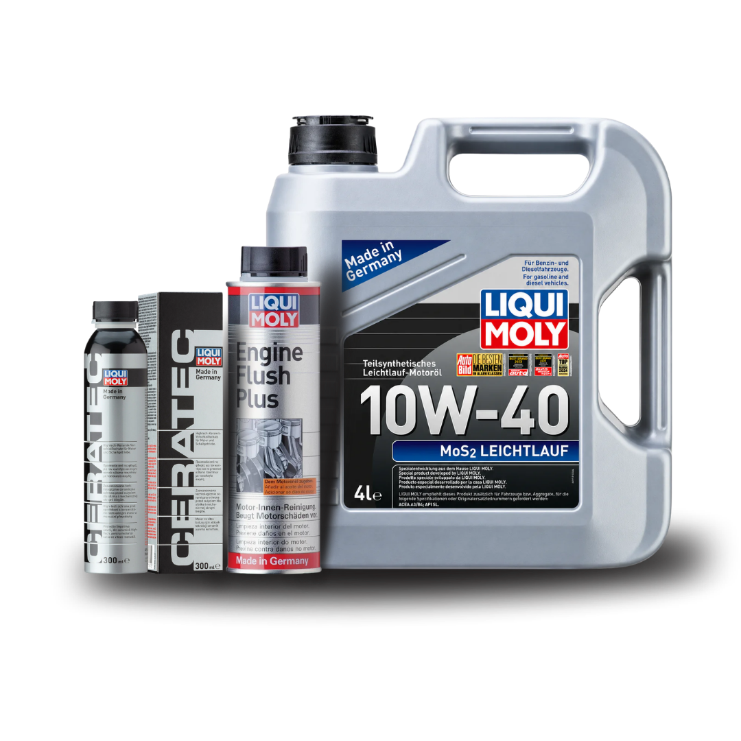 Liqui Moly Motor Bakım Paketi 10W-40 | Motor Yağı + Engine Flush + Cera Tec